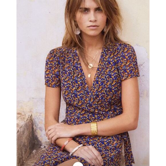 Sézane - Amber wrap midi dress - Picture 2 of 6